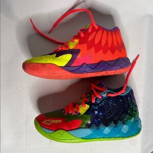 Puma MB.01 “1 of 1 – Be You” LaMelo Ball Green Geco Red Blast Sneakers Size 6